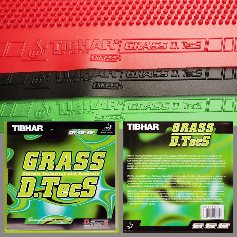Table Tennis Club - TIBHAR Grass D.TecS 卓球ラバーシート ロングピンプル OX