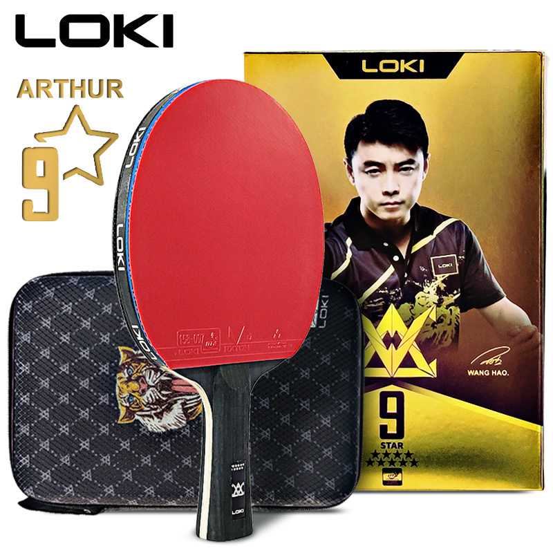 Table Tennis Bat Butterfly - LOKI ARTHUR 9 スター卓球ラケット カーボン攻撃的軽量ピンポンラケット パドルバット