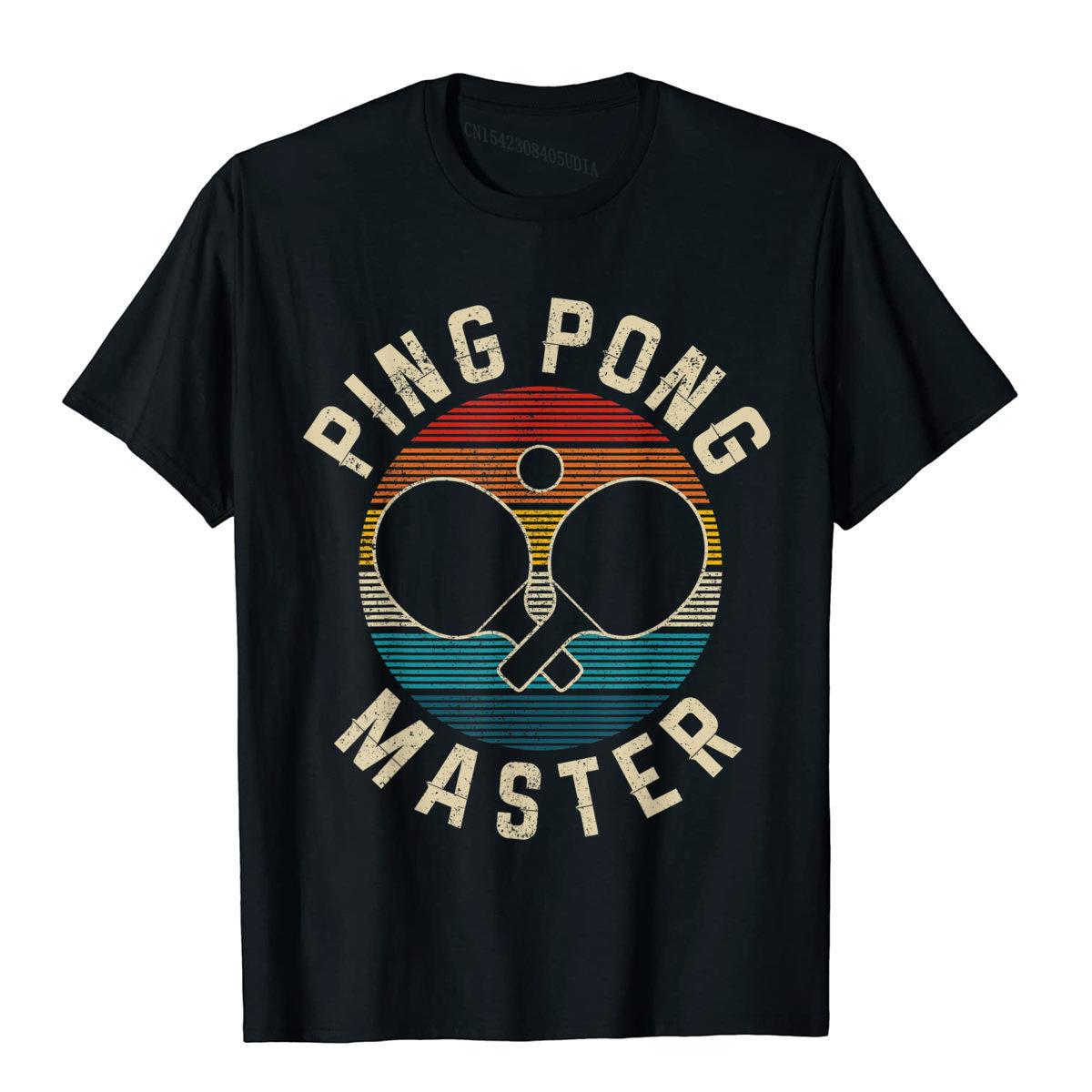 Table Tennis History - ピンポンマスターヴィンテージ卓球選手面白いギフトTシャツ販売中ゴシックトップス＆TシャツコットントップTシャツカミサ