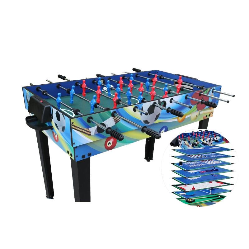 Table Tennis Folding Table - 12インチ 1つ折り多機能ゲームテーブル 家庭用屋内エンターテイメント-縦型サッカービリヤード卓球アイスホッケー