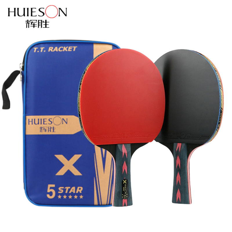 Table Tennis Eleven - Huieson 2pc 卓球ラケットセット 5/6 スター攻撃的卓球ラケット微調整付き