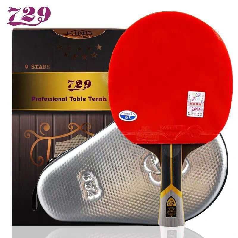 Table Tennis History - 友情729王9スター8スター卓球ラケットカーボンピンポンパドル高粘着ピップインピンポンバットバッグ