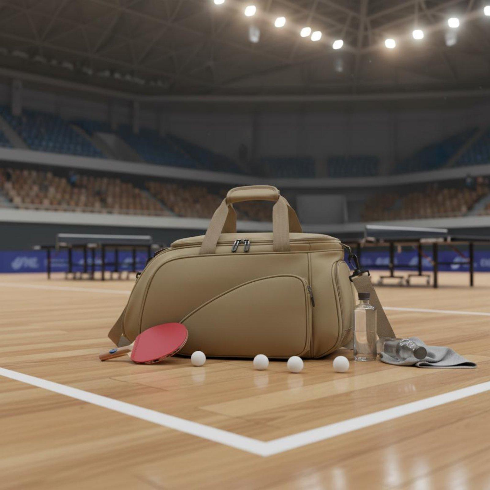 卓球バッグ 多機能収納レイアウト 大容量 アスレチックダッフ - Table Tennis Athlete のレビューと価格