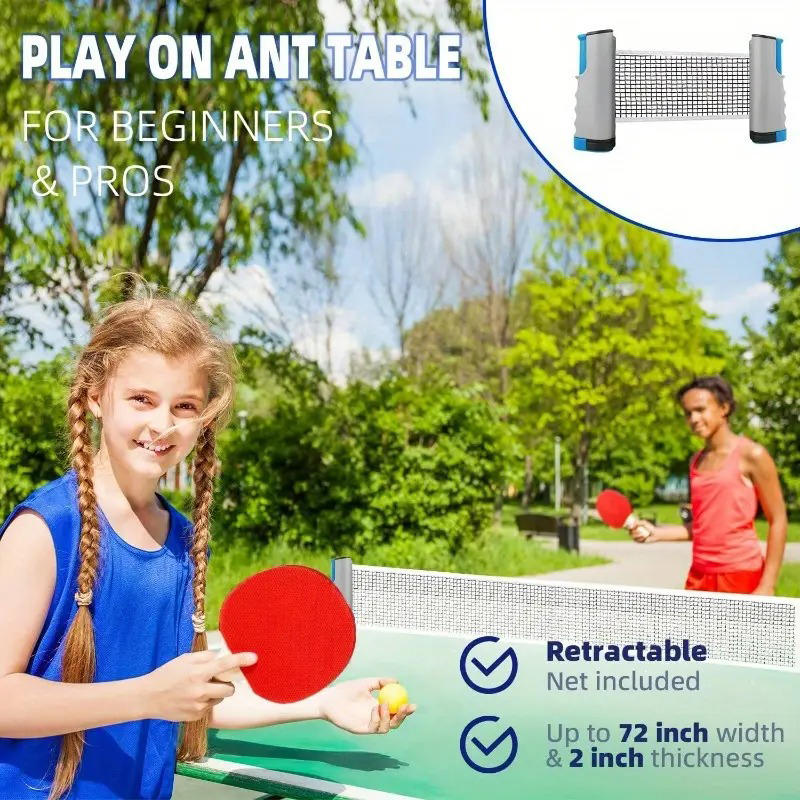 2026 ホット卓球ネットどこでも設置可能な格納式ラックスポ - Table Tennis Club のレビューと価格