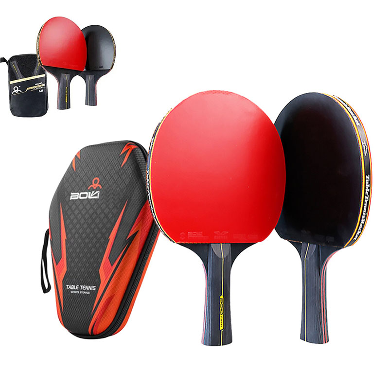 6つ星卓球ラケット2個入り純木製プロ仕様ピンポンセット、裏面 - Table Tennis History のレビューと価格