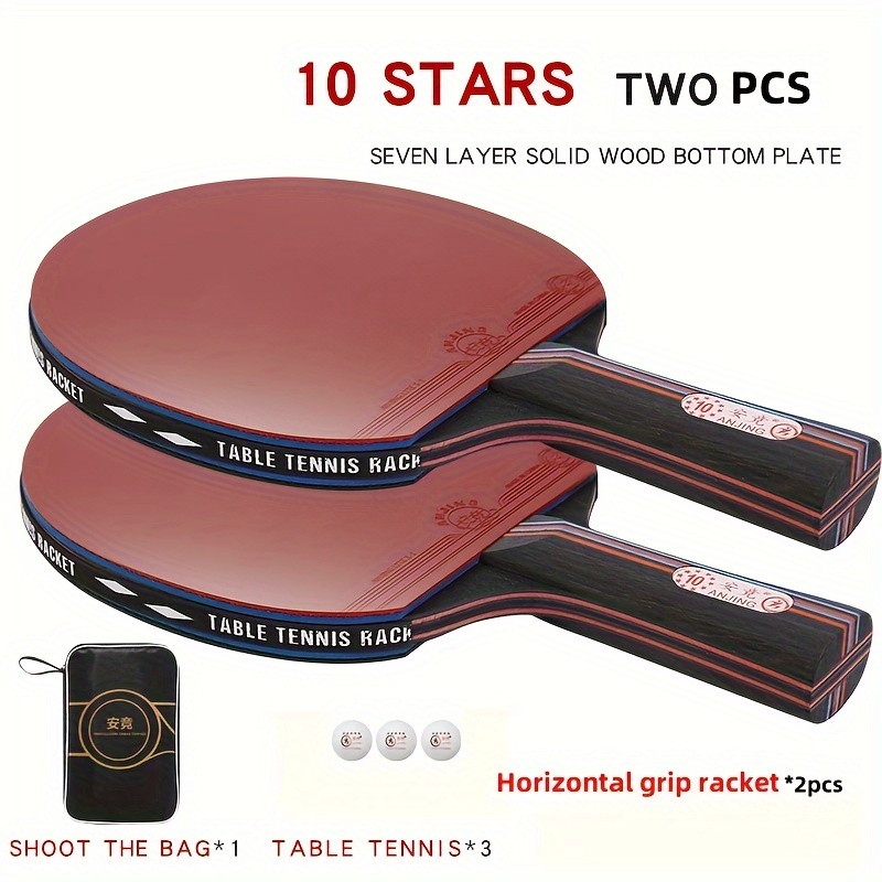10スター カーボン卓球ラケットセット、プロ競技グレード 大 - Table Tennis Bat Butterfly のレビューと価格