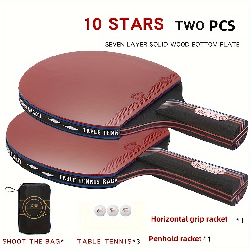 10スター カーボン卓球ラケットセット、プロ競技グレード 大 - Table Tennis Bat Butterfly のレビューと価格