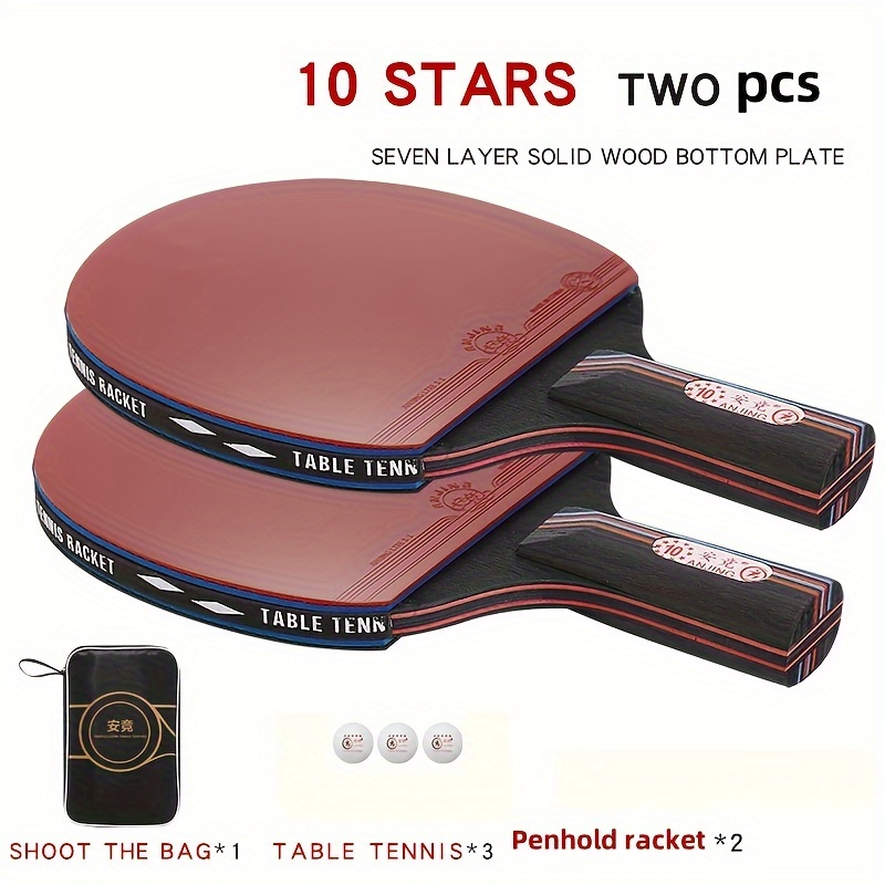 10スター カーボン卓球ラケットセット、プロ競技グレード 大 - Table Tennis Bat Butterfly のレビューと価格