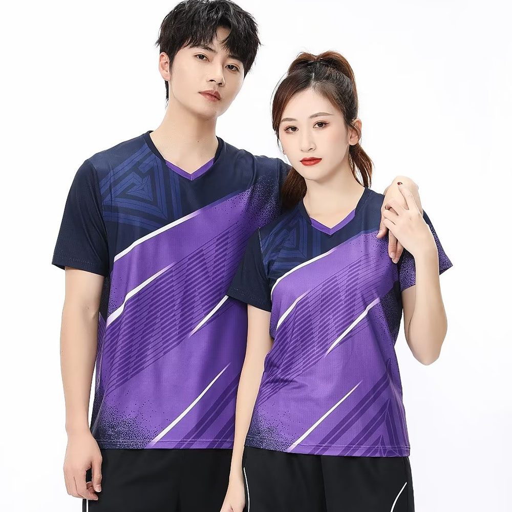 男性と女性のためのテニスTシャツ,半袖スポーツトップ,速乾性 - Table Tennis Volleyball のレビューと価格