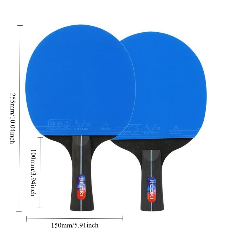 プロ仕様トレーニング卓球K5000接着ゴムラケット（青色ピン - Table Tennis Eleven のレビューと価格