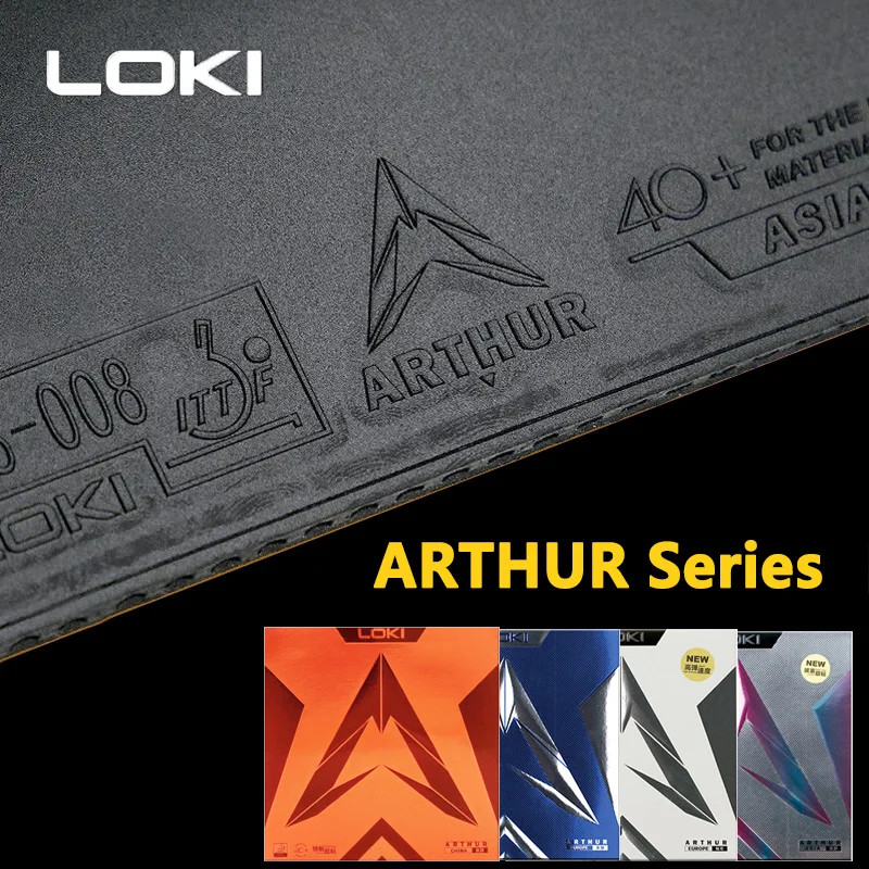 Loki arthur-ハードケーキスポンジを備えた卓球ラバ - Table Tennis Xu Xin のレビューと価格