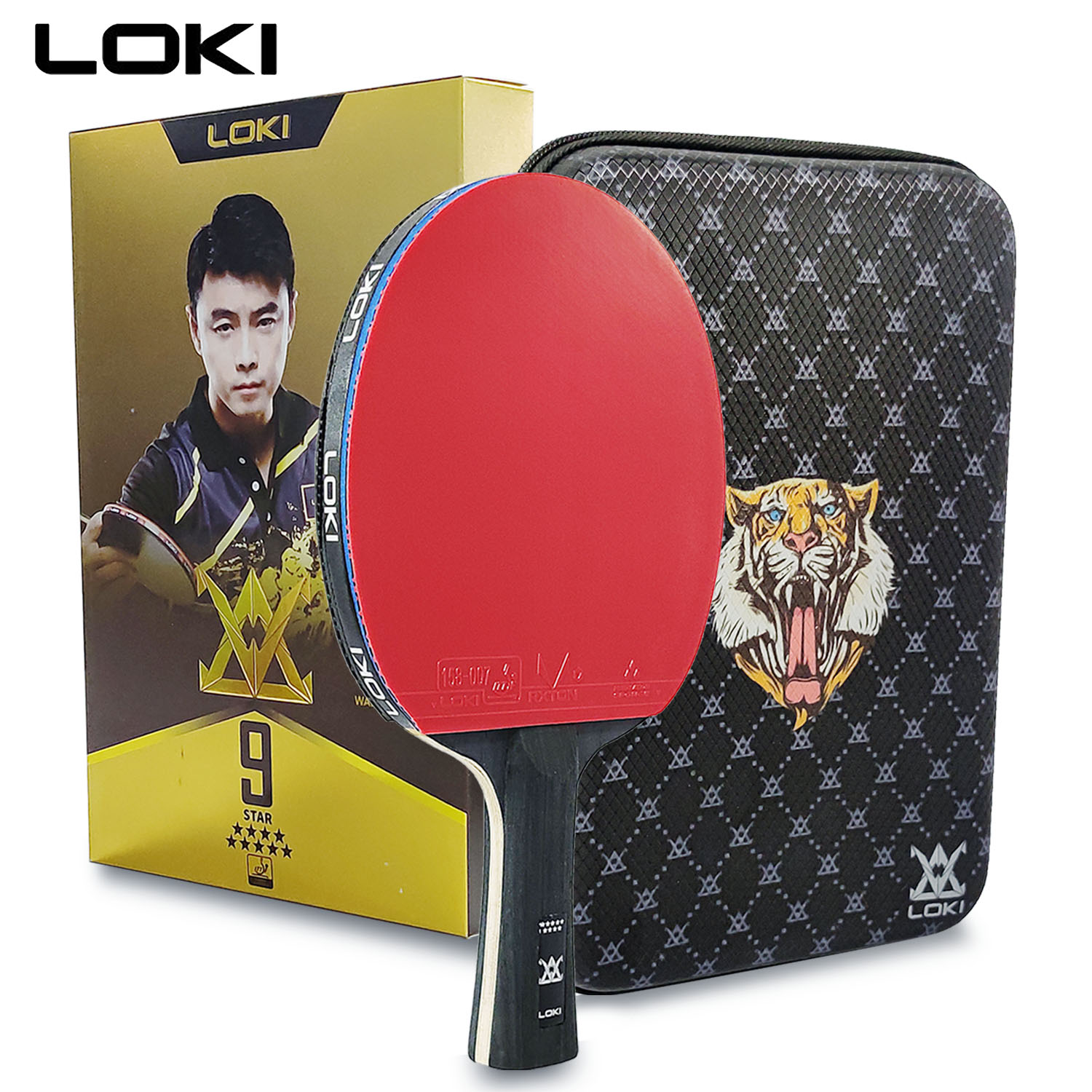 LOKI 9 スター卓球ラケットプロフェッショナル 5+2  - Table Tennis Eleven のレビューと価格