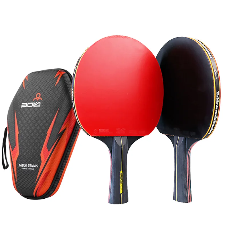 6 スター卓球ラケット 2 個プロフェッショナルピンポンラケ - Table Tennis History のレビューと価格